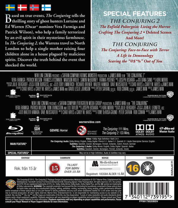 CONJURING - KIROTTU 1 & 2 BOX (2 disc) - Blu-ray CONJURING - KIROTTU 1 & 2 BOX (2 disc) - Blu-ray